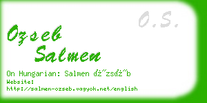 ozseb salmen business card